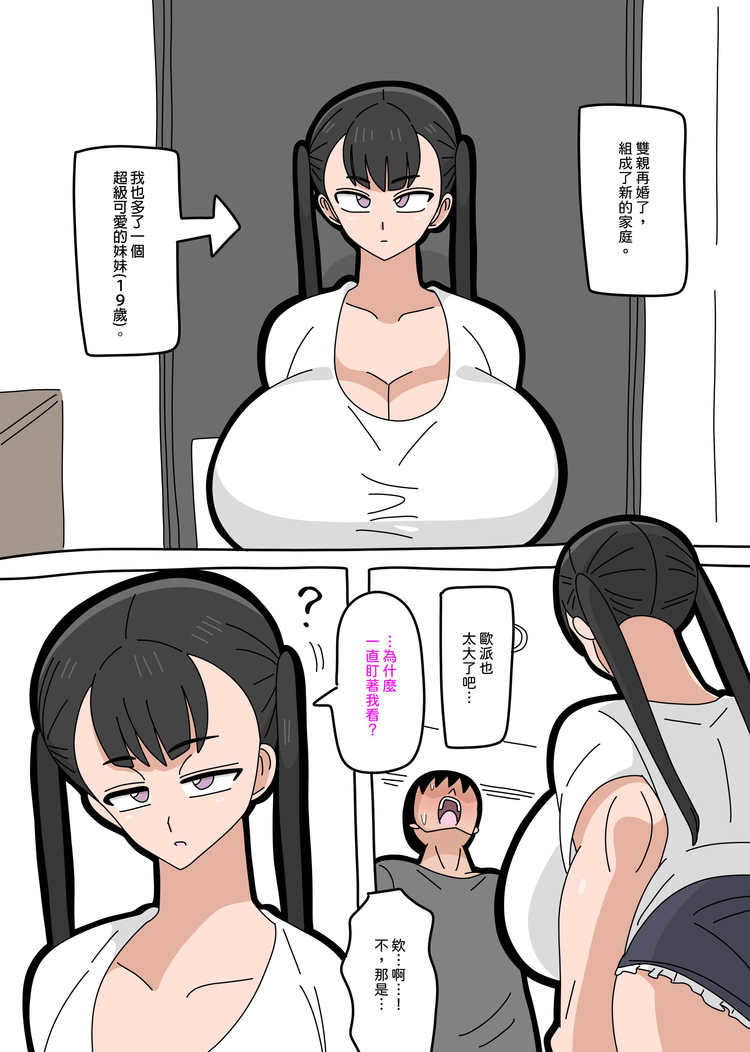 親の再婚相手の連れ子がめちゃくちゃエッチだった件｜關於老爸再婚對象的孩子色得一塌糊塗這檔事